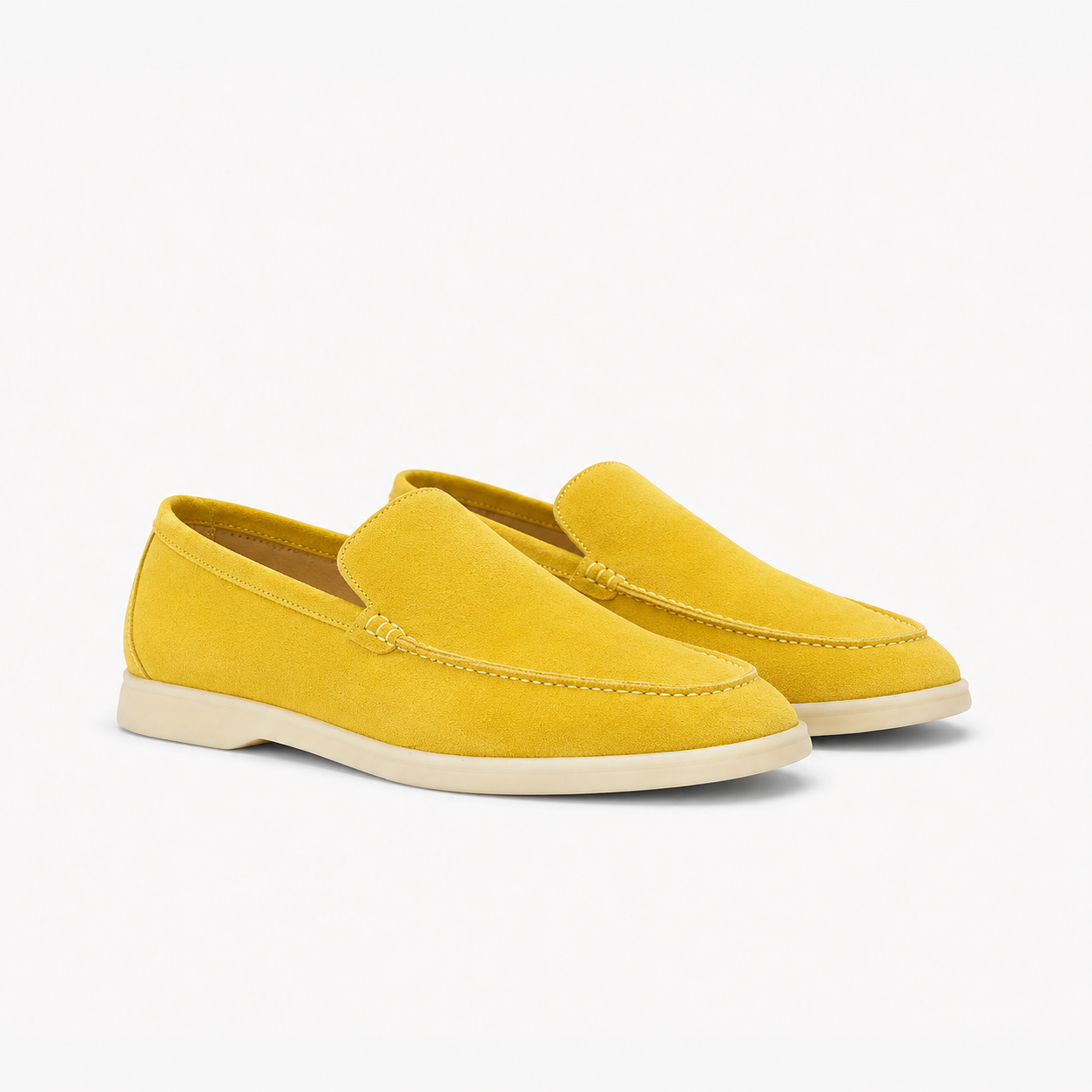 Loro Piana Mokassin Summer Walk - Safrangelb