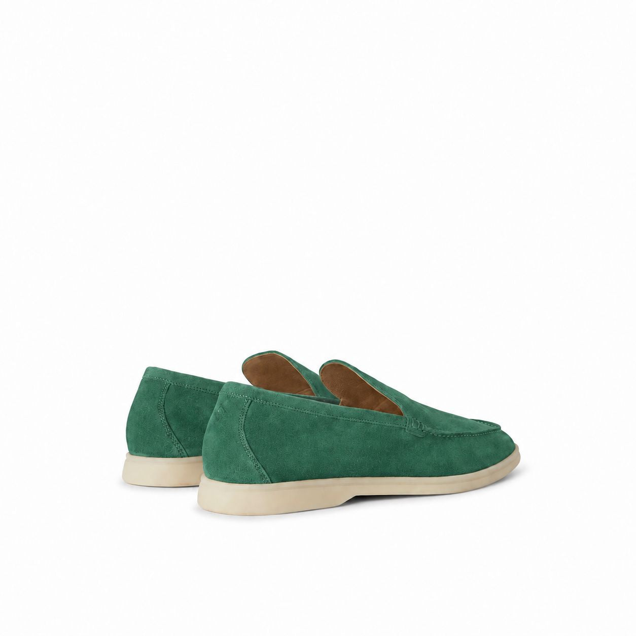 Loro Piana Mokassin Summer Walk - Smaragdgrün