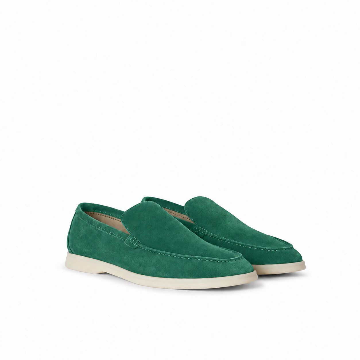 Loro Piana Mokassin Summer Walk - Smaragdgrün