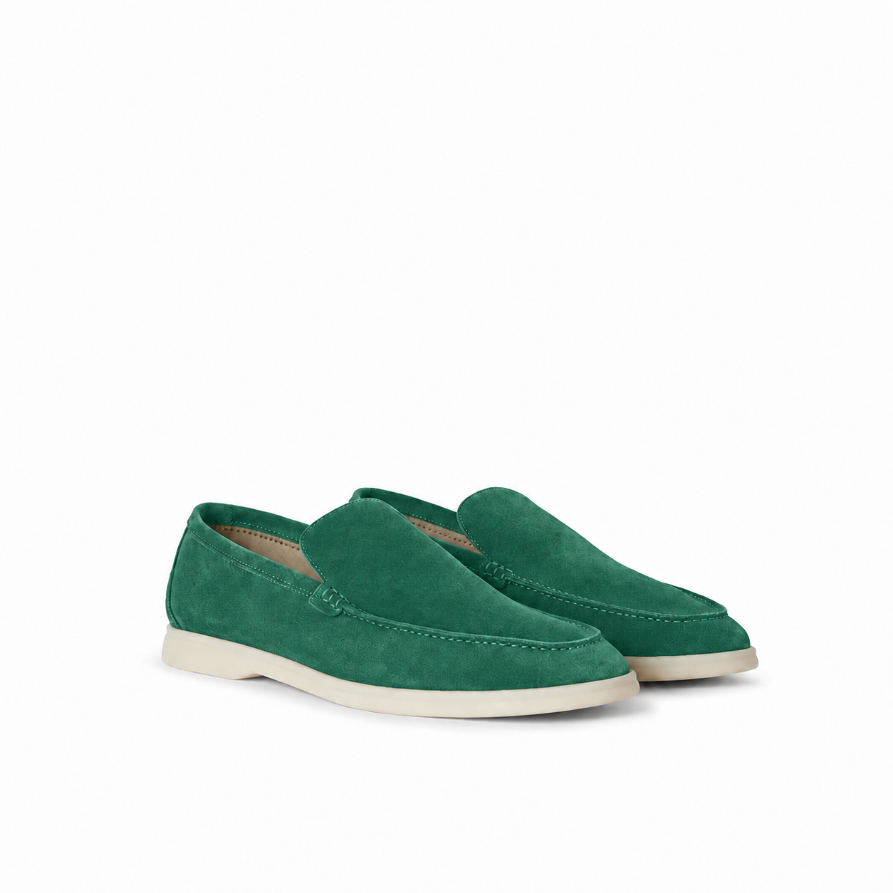 Loro Piana Mokassin Summer Walk - Smaragdgrün