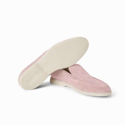 Loro Piana Mokassin Summer Walk - Puderrosa