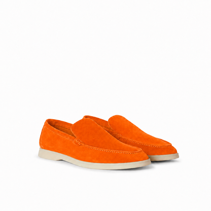 Loro Piana Mokassin Summer Walk - Terrakotta Orange