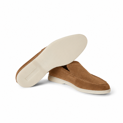 Loro Piana Mokassin Summer Walk - Cognacbraun