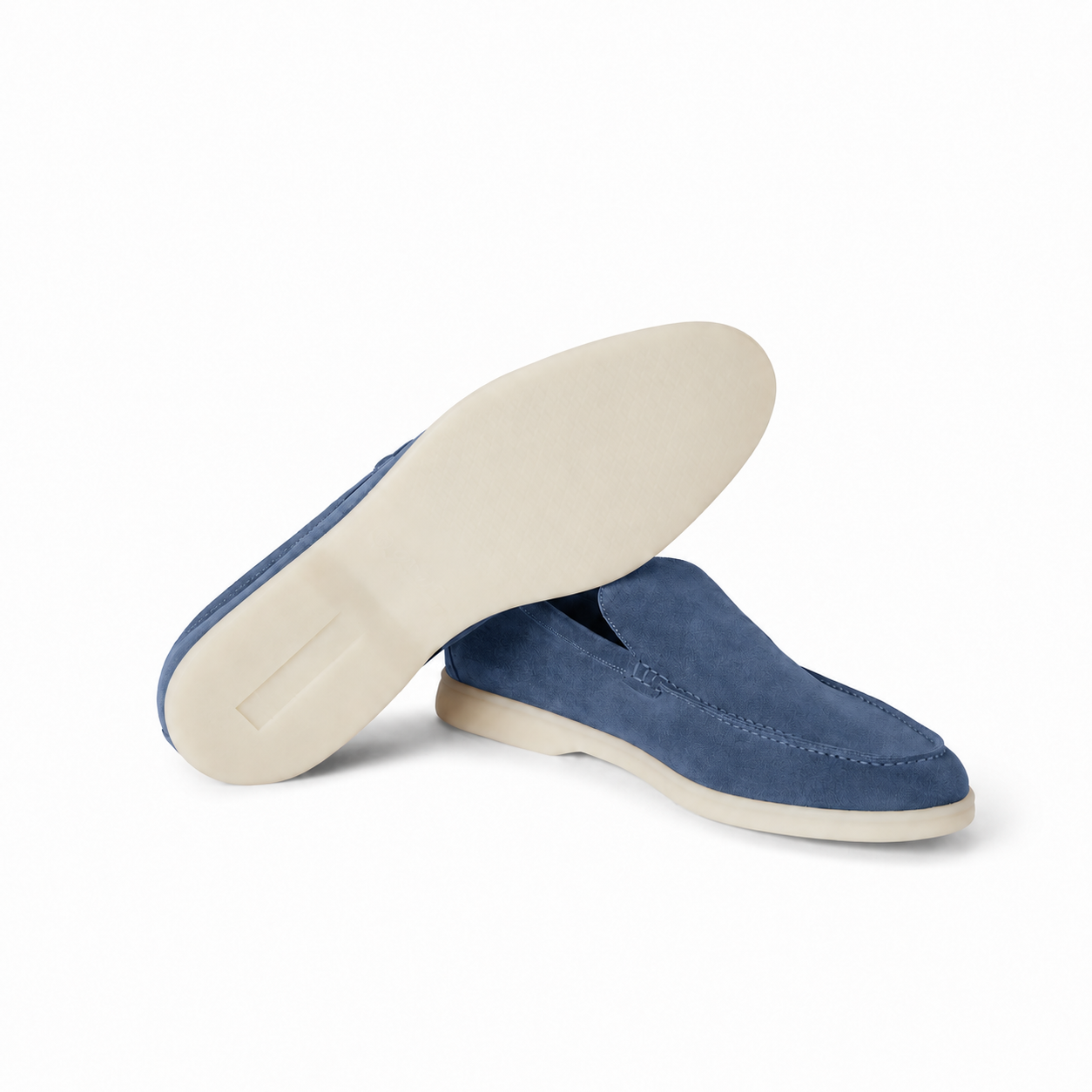 Loro Piana Mokassin Summer Walk - Riviera Blau