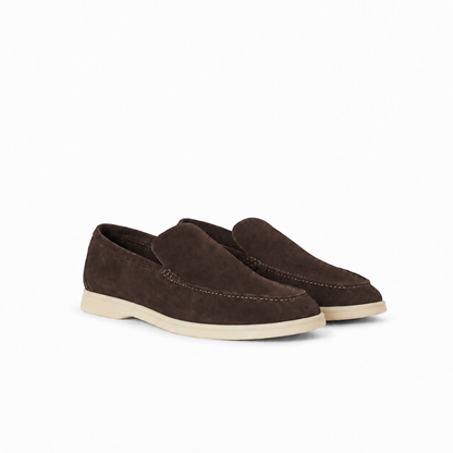 Loro Piana Mokassin Summer Walk - Espresso Braun