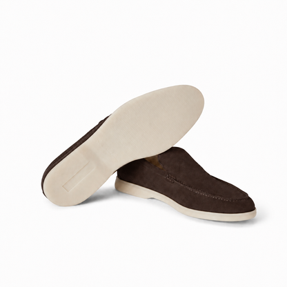 Loro Piana Mokassin Summer Walk - Espresso Braun
