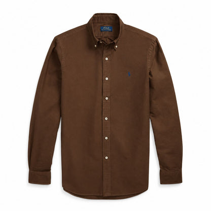 Ralph Lauren Slim Fit Oxford Hemd - Garment-Dyed