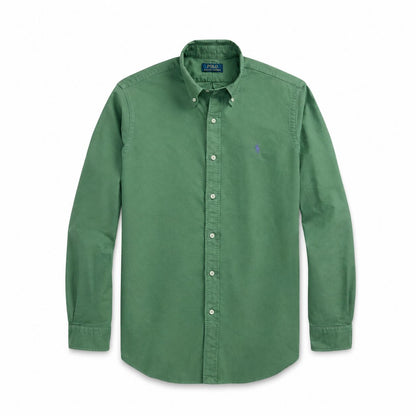 Ralph Lauren Slim Fit Oxford Hemd - Garment-Dyed