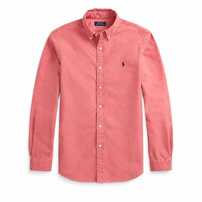 Ralph Lauren Slim Fit Oxford Hemd - Garment-Dyed