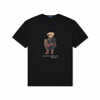 Ralph Lauren Classic Fit Polo Bear Jersey T-SHIRT Schwarz