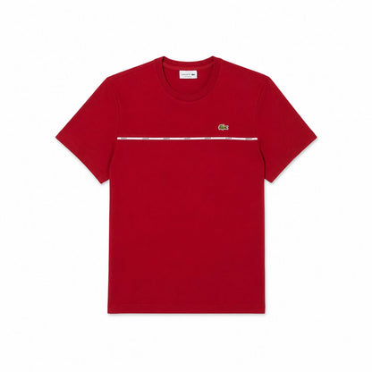 Lacoste Herren T-SHIRT Aus Baumwoll-Jersey Mit Kontrastbesatz