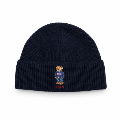 Ralph Lauren Polo Bear Rippstrick-Mütze