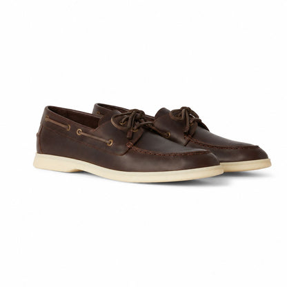 Loro Piana Mokassin Sea-Sail Walk - Light Chocolate