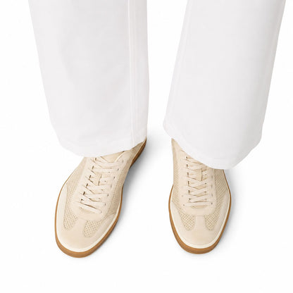Loro Piana Sneaker Tennis Walk Herren - Pearl Powder
