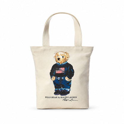 Ralph Lauren Polo Bear Baumwoll-Canvas Tasche