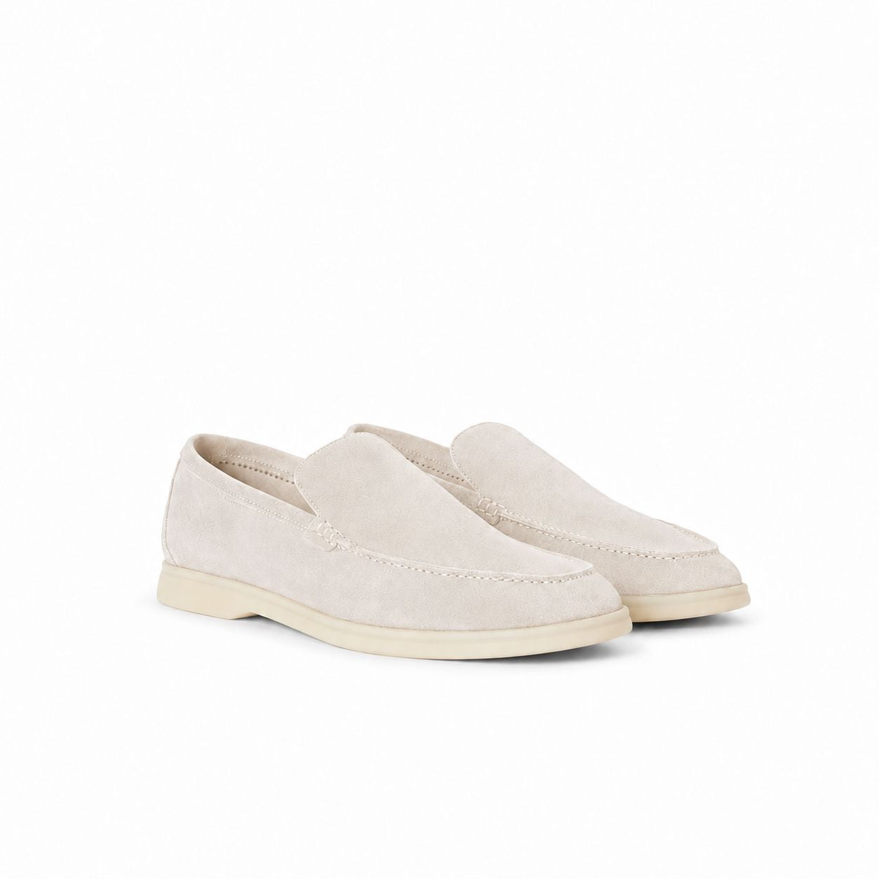 Loro Piana Mokassin Summer Walk - Cremeweiß