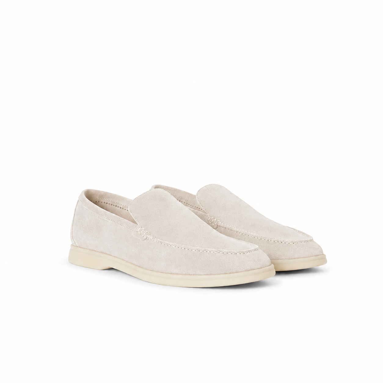 Loro Piana Mokassin Summer Walk - Cremeweiß