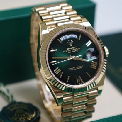 Rolex Day-Date 228238 "green Ombre" Herrenuhr