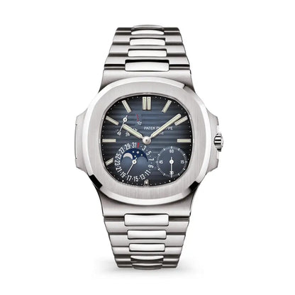 Patek Philippe Nautilus Stahl Blaues Zifferblatt Mondphase 5712/1A-001