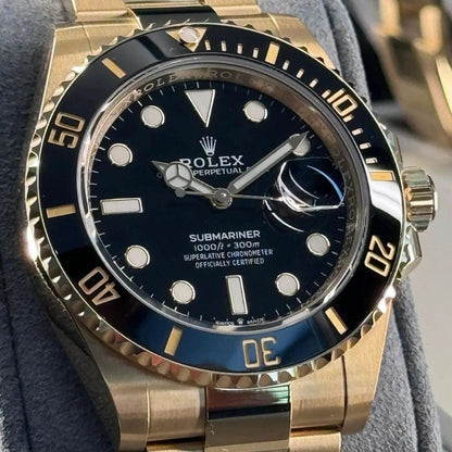 Rolex Submariner Date 126618ln-0002 Gelbgold Mit Schwarzem Zifferblatt