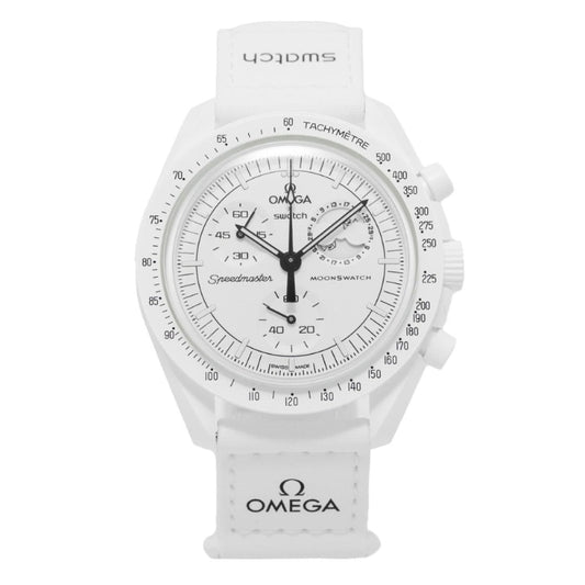 Omega X Swatch Speedmaster Moonswatch "mission to the Moonphase – Full Moon" Chronograph