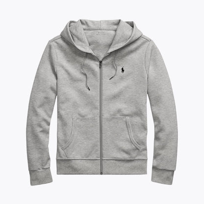 Ralph Lauren Doppelstrick Kapuzenjacke Mit Reißverschluss