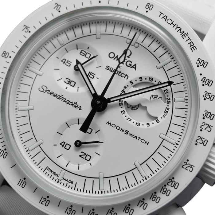 Omega X Swatch Speedmaster Moonswatch "mission to the Moonphase – Full Moon" Chronograph