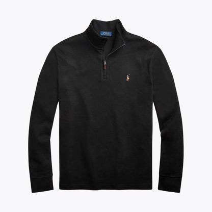 Ralph Lauren Estate-Rib Pullover Mit Viertel-Reißverschluss