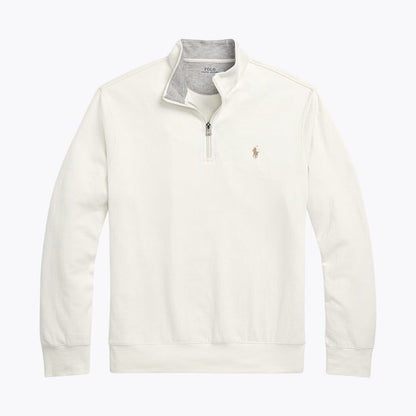Ralph Lauren Luxury Jersey Pullover Mit Viertel-Reißverschluss