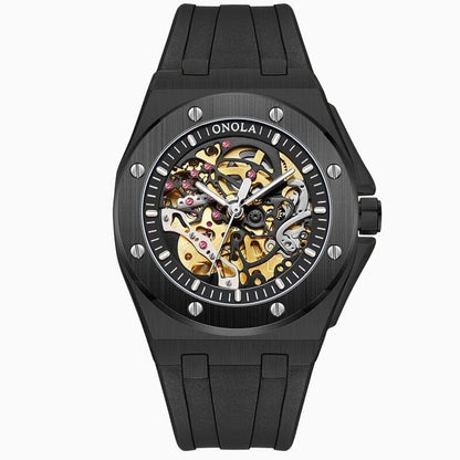 Poedagar Skeleton Oak Armbanduhr
