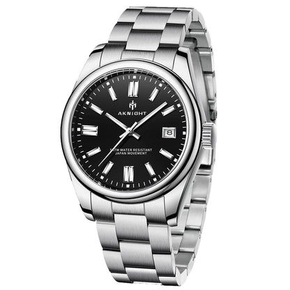 Poedagar Aknight 2113 Herren Quarz Armbanduhr - Edelstahl 39mm
