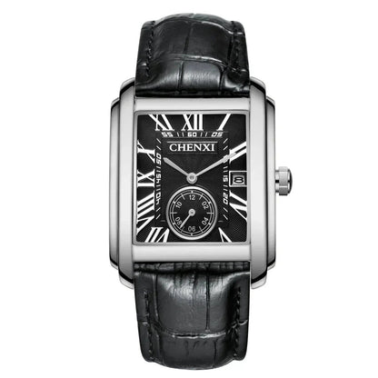 Poedagar Vintage Leder Armbanduhr
