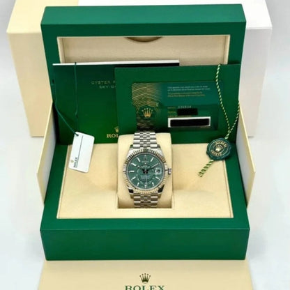 Rolex Sky-Dweller Mit Grünem Zifferblatt 336934-0001