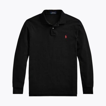Ralph Lauren Langarm Polo-Shirt Aus Mesh-Baumwolle