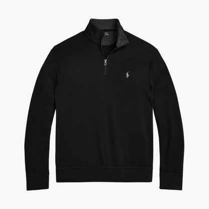 Ralph Lauren Luxury Jersey Pullover Mit Viertel-Reißverschluss