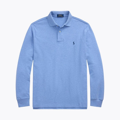 Ralph Lauren Langarm Polo-Shirt Aus Mesh-Baumwolle