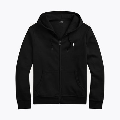 Ralph Lauren Doppelstrick Kapuzenjacke Mit Reißverschluss
