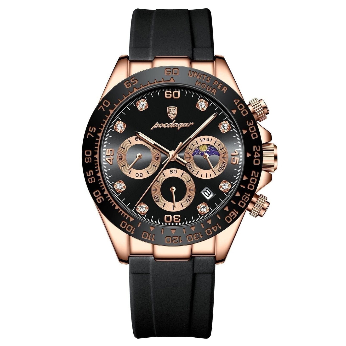 Poedagar Chronograph Mit Datumsanzeige